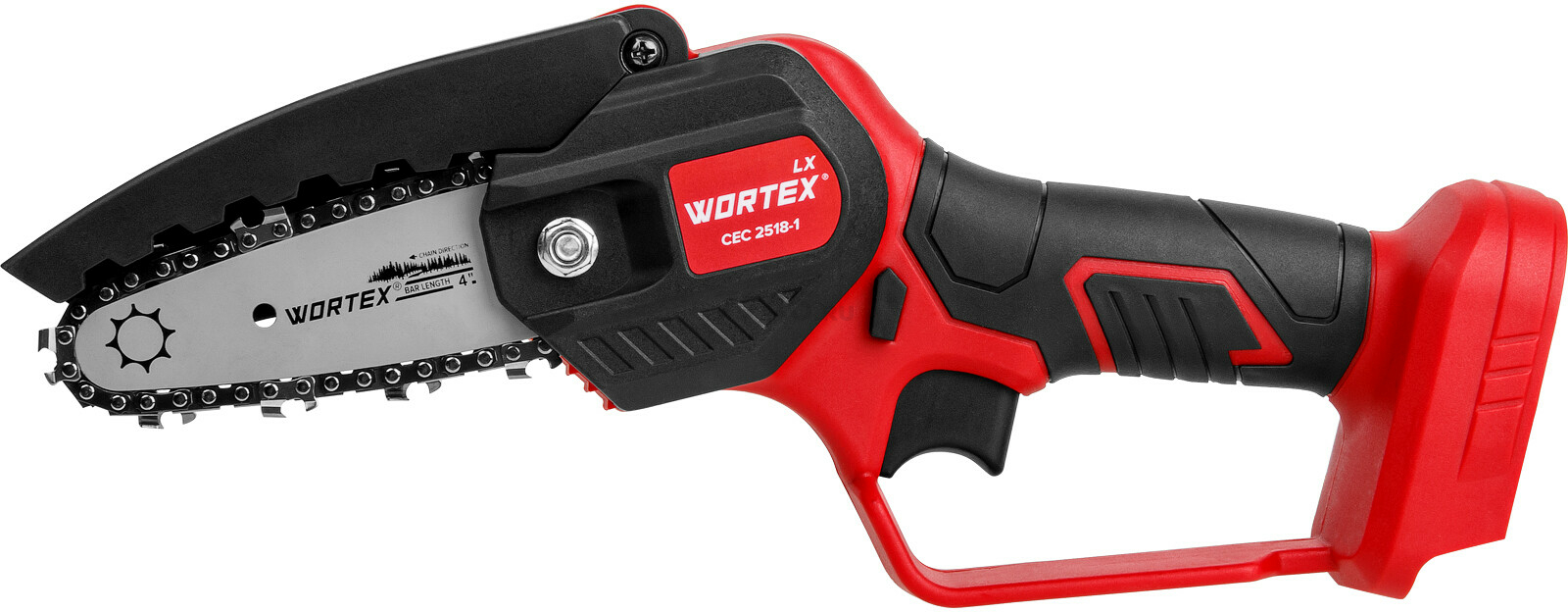 Пила цепная аккумуляторная WORTEX LX CEC 2518-1 XLT SOLO (1329492) - Фото 3