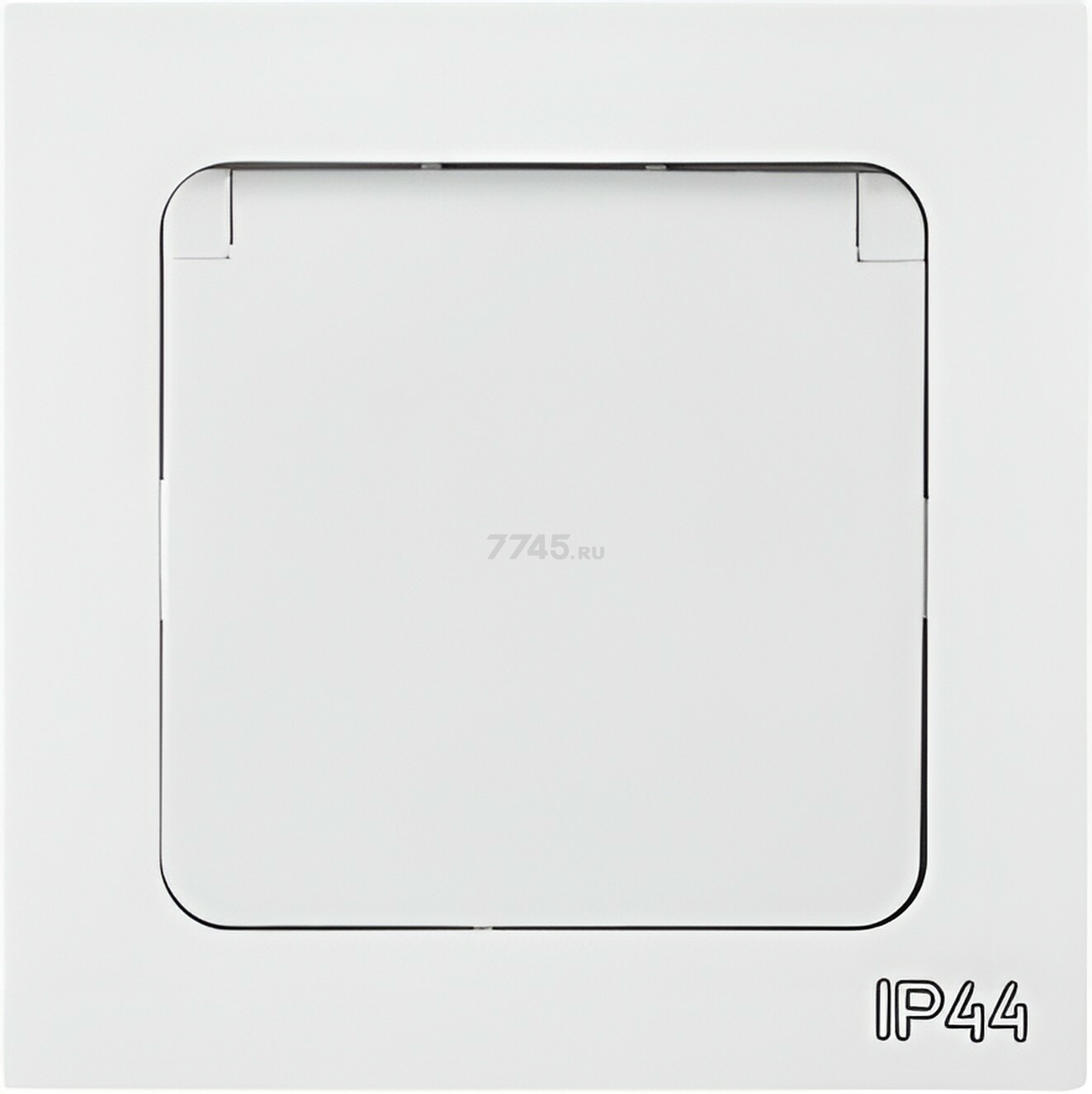 Розетка скрытая с заземлением брызгозащищенная со шторками BYLECTRICA Astrum белая (РС16-0536)