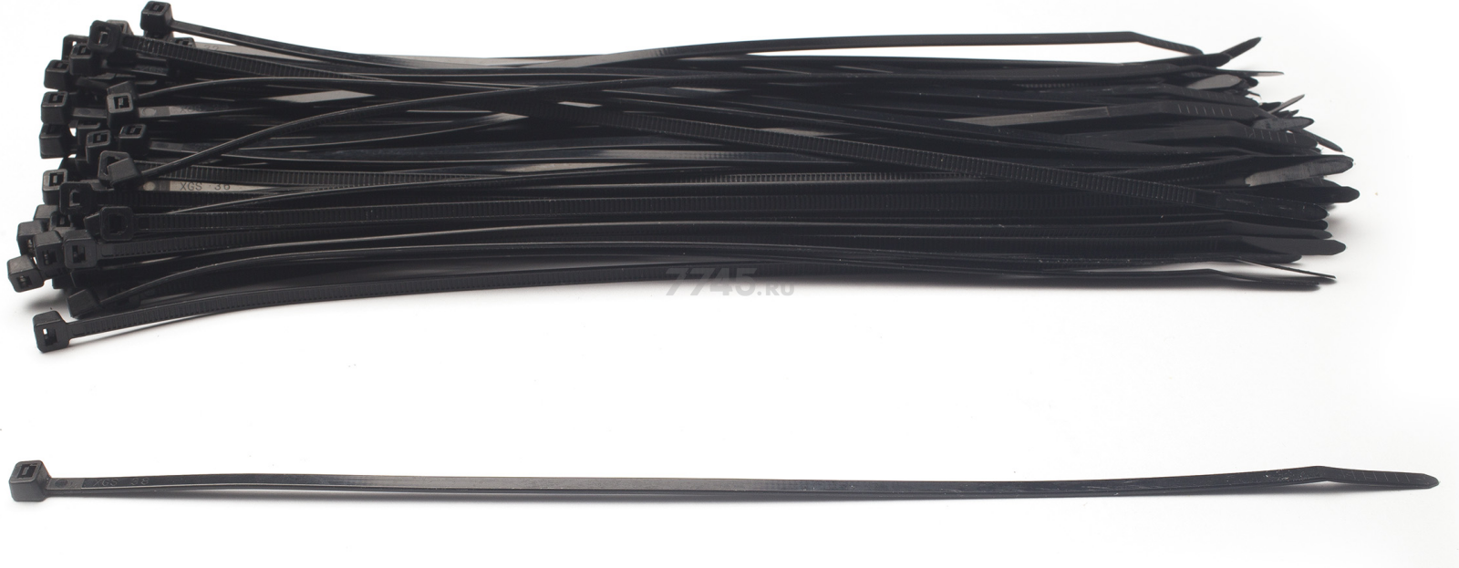 Хомут-стяжка 2,5х200 мм черный STARFIX 100 штук (SMP-35486-100) - Фото 2