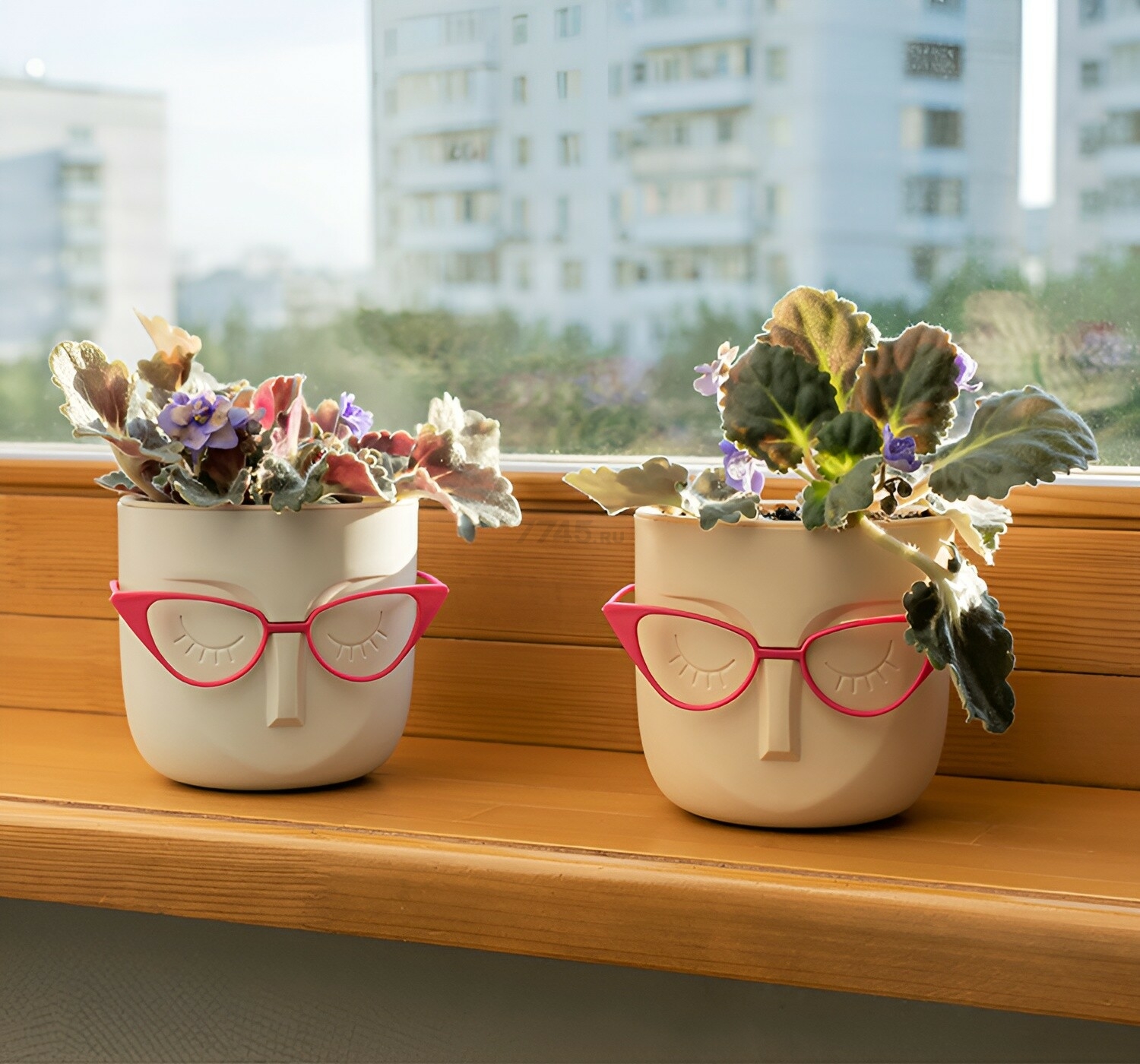 Кашпо для цветов IDEA Мари d11,5 см со вставкой белый ротанг (М3075) - Фото 10