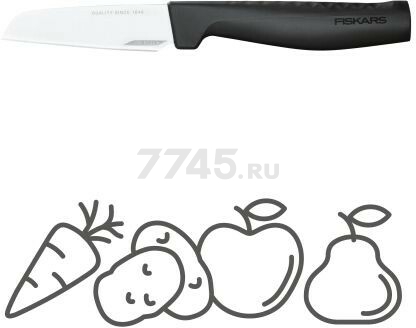 Нож для овощей FISKARS Hard Edge 9 см (1051777) - Фото 2