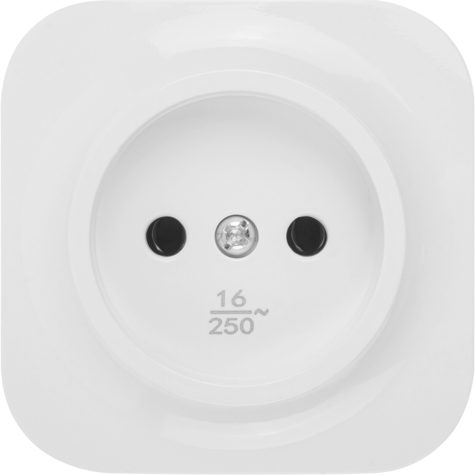 Розетка открытая без заземления LEIDEN ELECTRIC Bailly белая (806003) - Фото 3