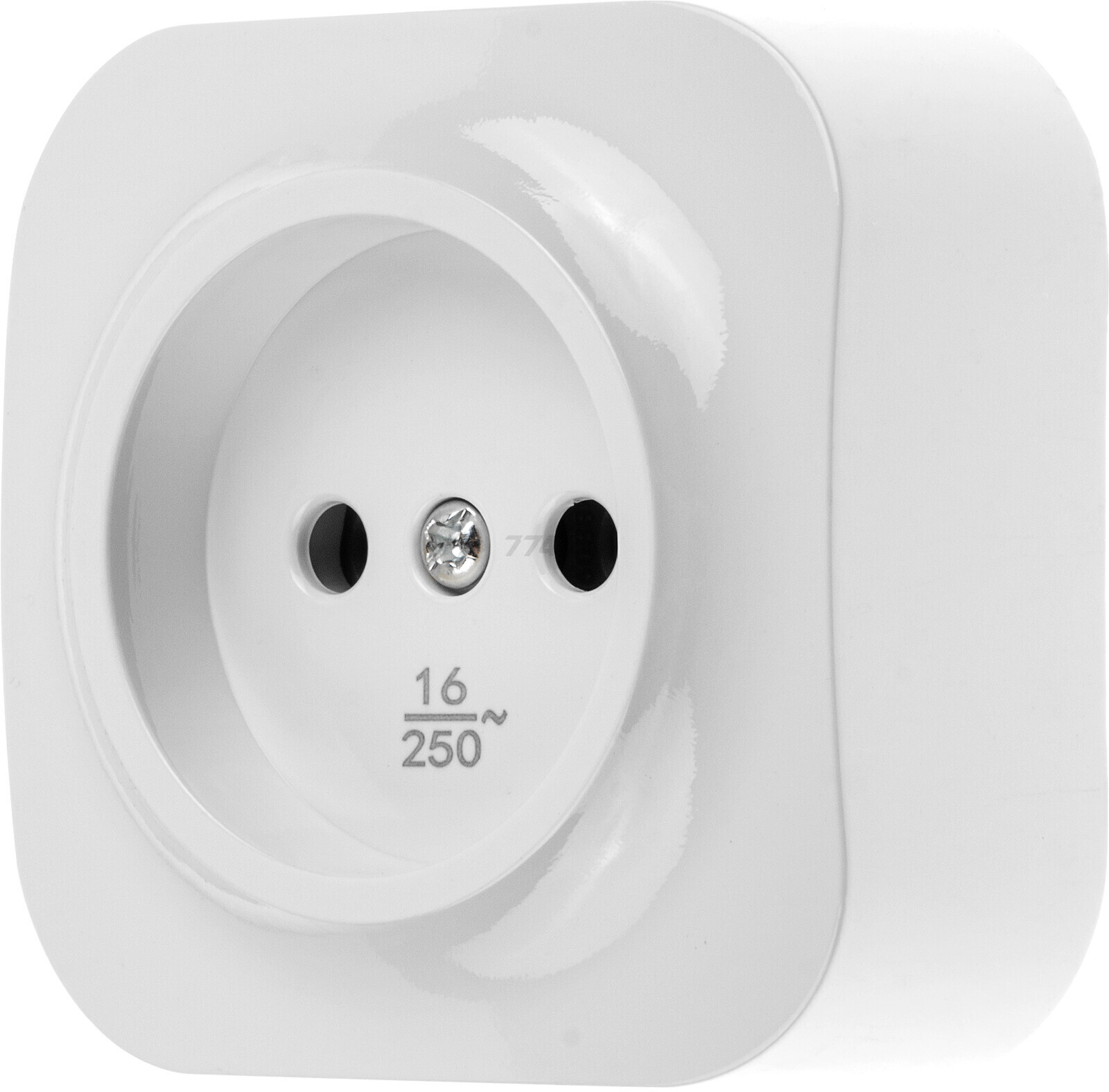 Розетка открытая без заземления LEIDEN ELECTRIC Bailly белая (806003)