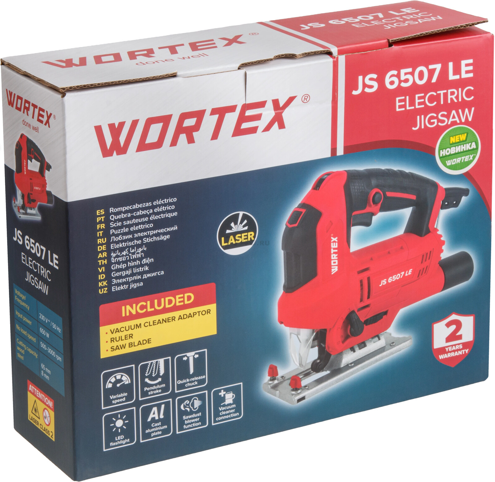 Электролобзик WORTEX JS 6507 LE (1333579) - Фото 17