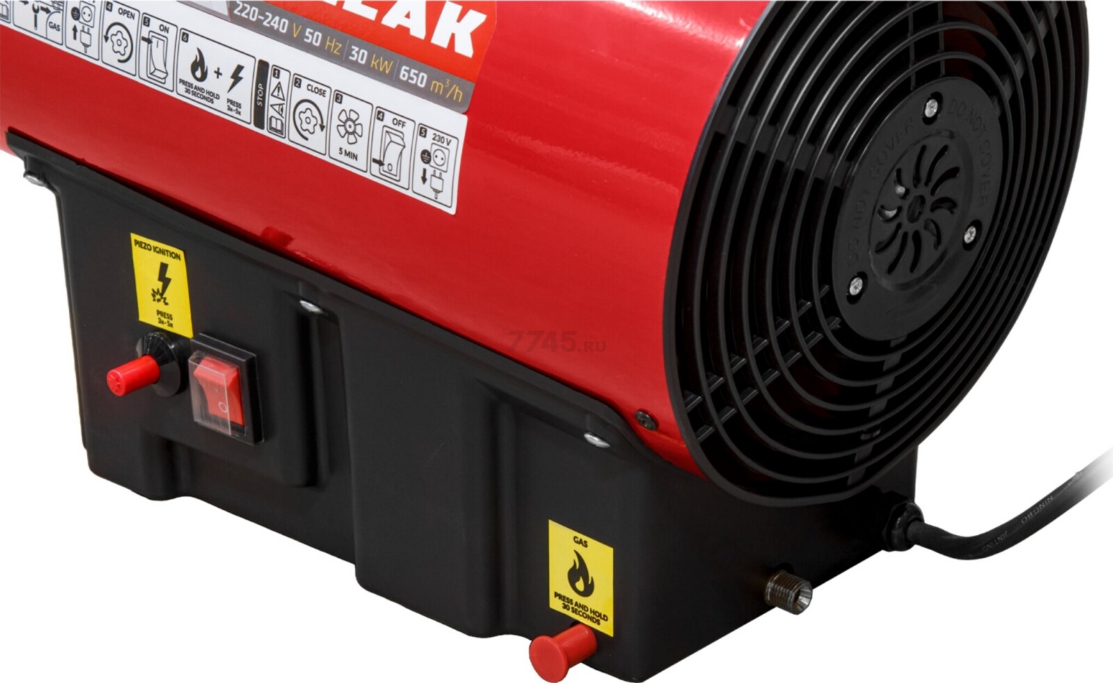 Пушка тепловая газовая ASILAK SLG-30000 (AS6310-3) - Фото 10