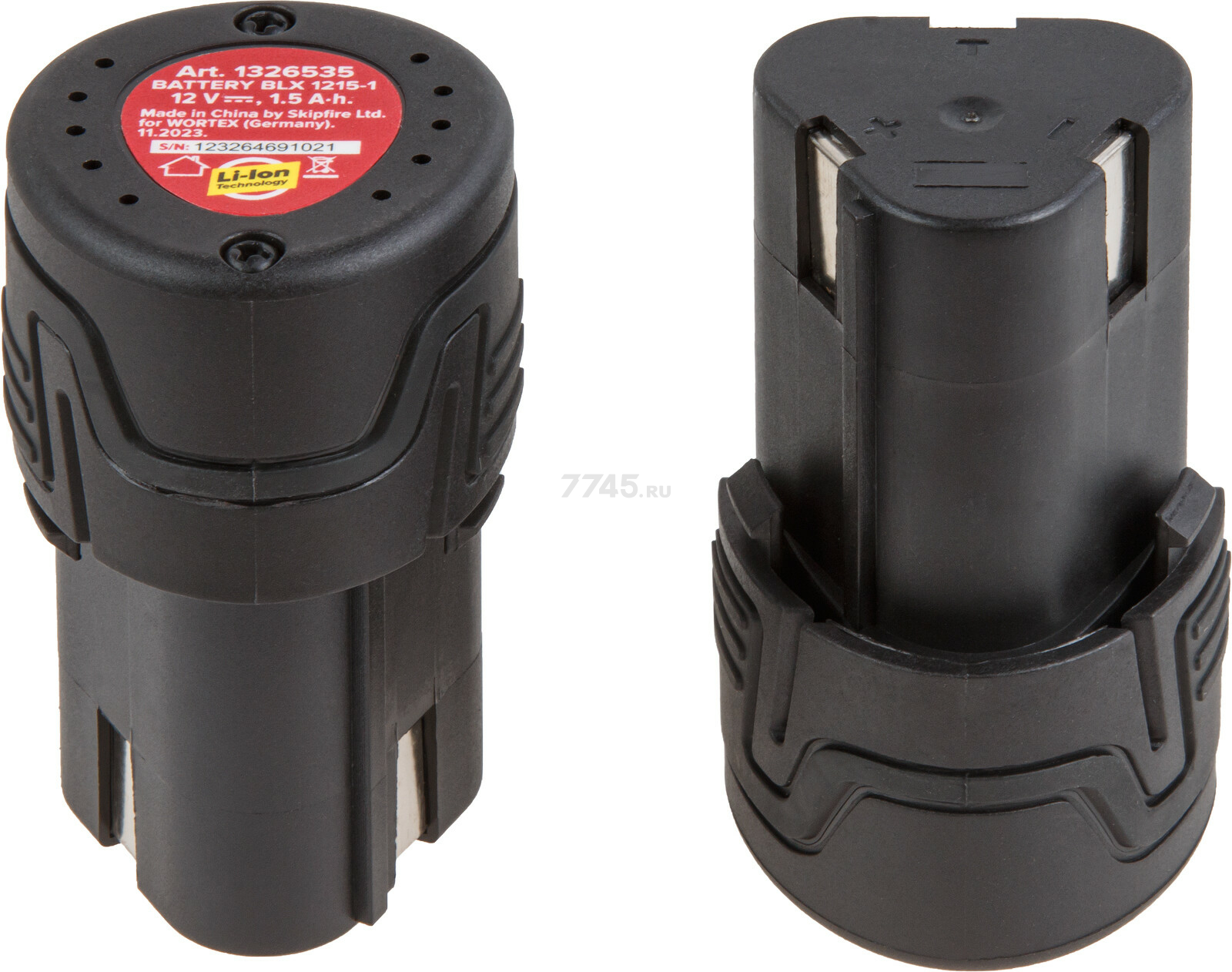 Дрель-шуруповерт аккумуляторная WORTEX BD 1215 Li SET (1326470) - Фото 8