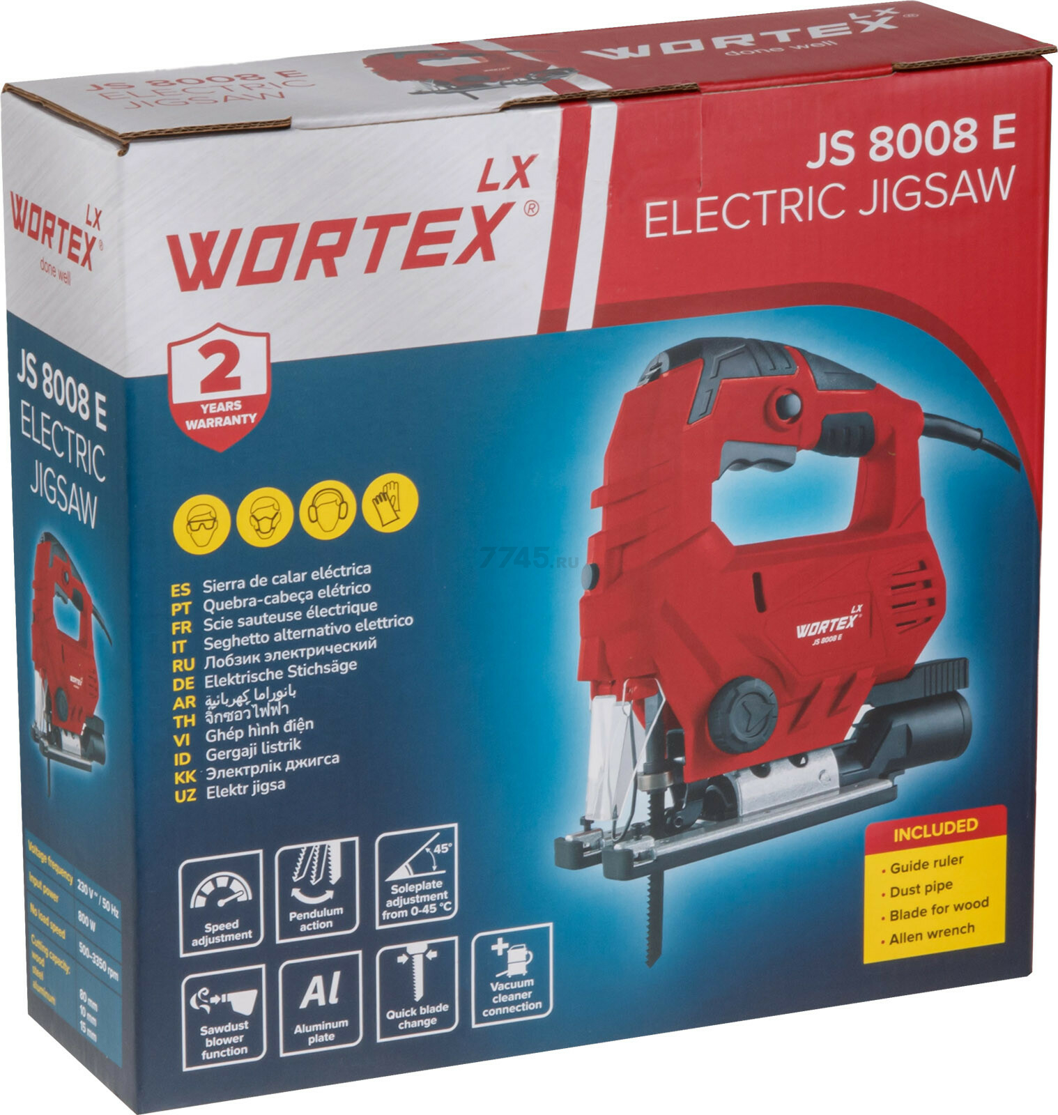 Электролобзик WORTEX LX JS 8008 E (1334589) - Фото 10