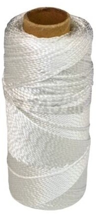 Нить полиамидная крученая STARFIX 0,8 мм 250 м белая (SMP-77465-250)