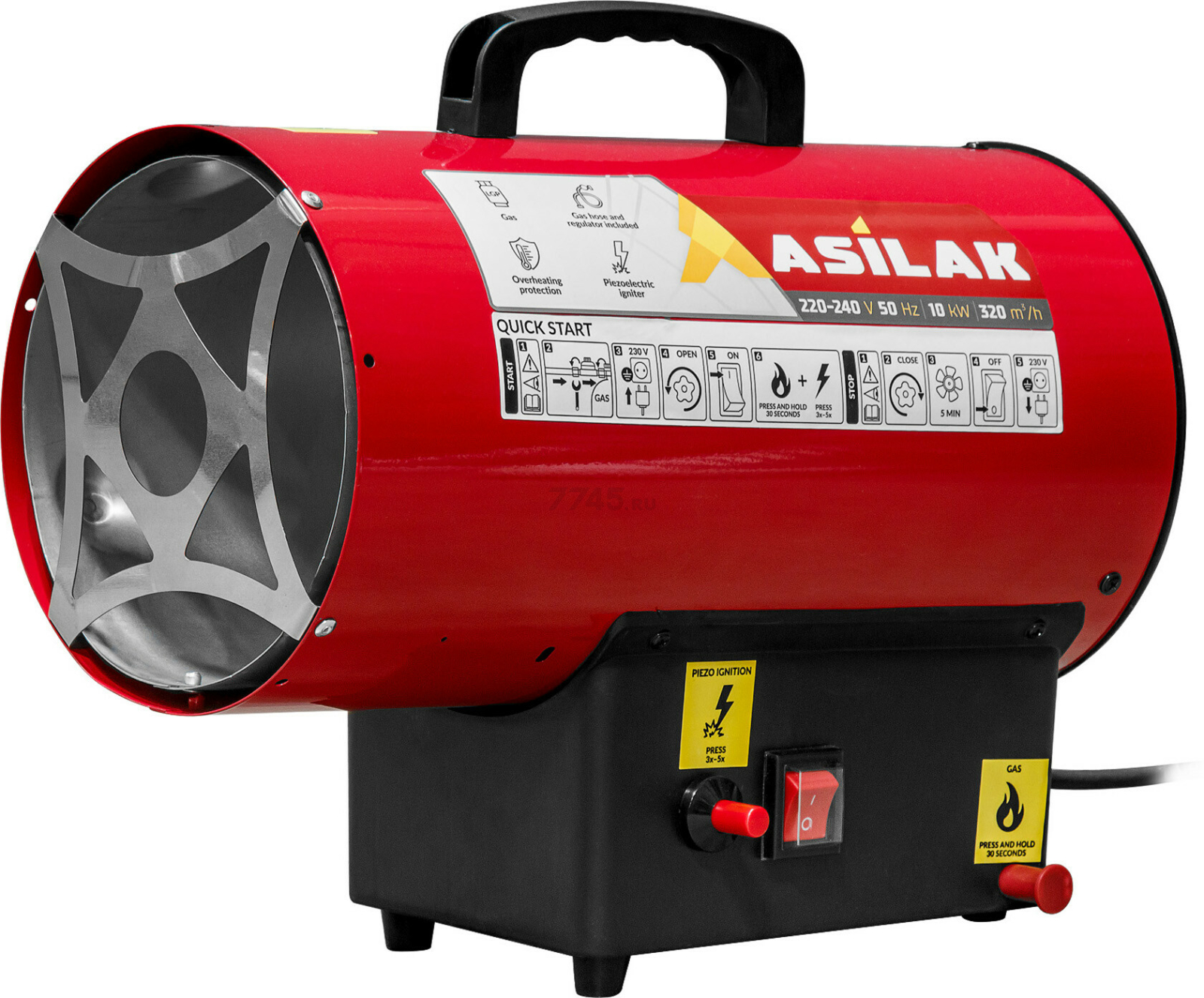 Пушка тепловая газовая ASILAK SLG-10000 (AS6310-1)