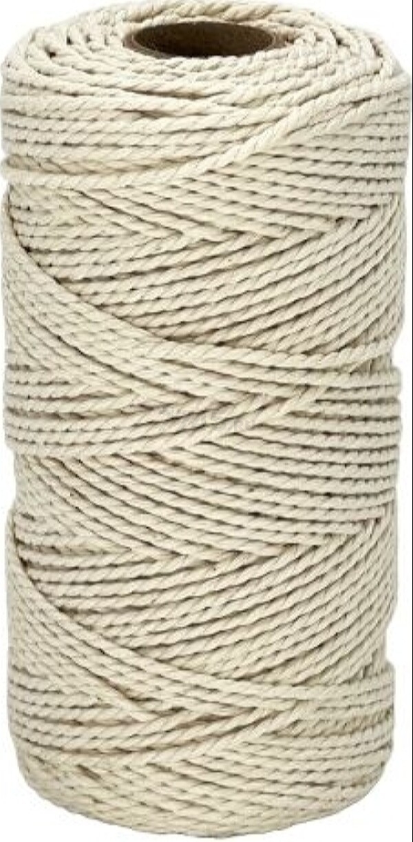 Нить хлопковая крученая двухпрядная STARFIX 2 мм 100 м (SMP-51089-100)