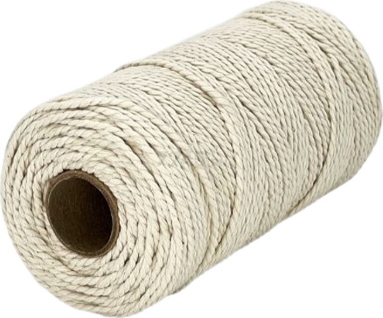 Нить хлопковая крученая двухпрядная STARFIX 2 мм 100 м (SMP-51089-100) - Фото 2