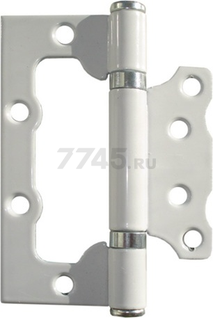 Петля дверная бабочка накладная 100 мм STARFIX белая (SMP-64777-1)