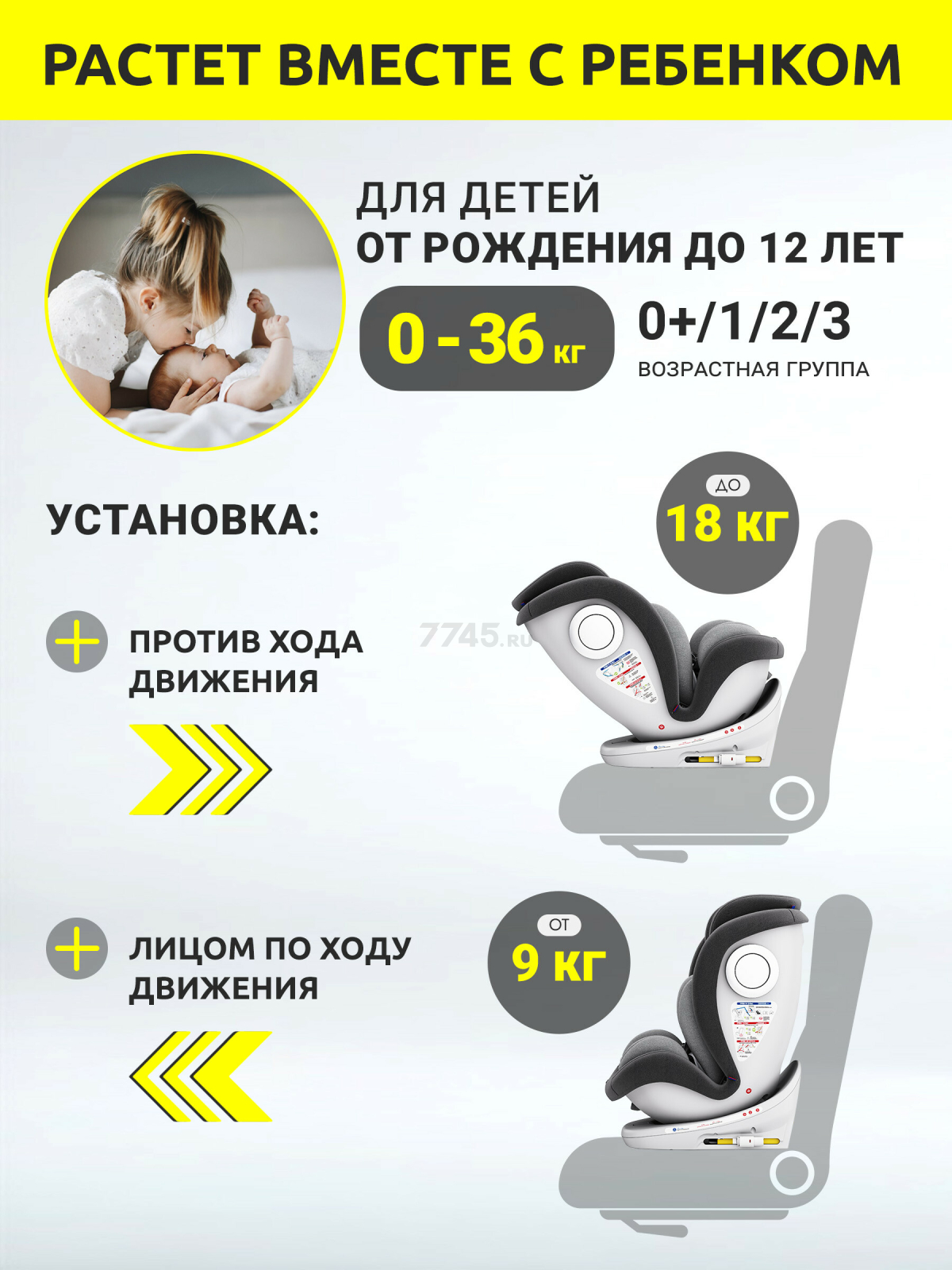 Автокресло BONBINI Universe Grey (BO-323113) - Фото 4