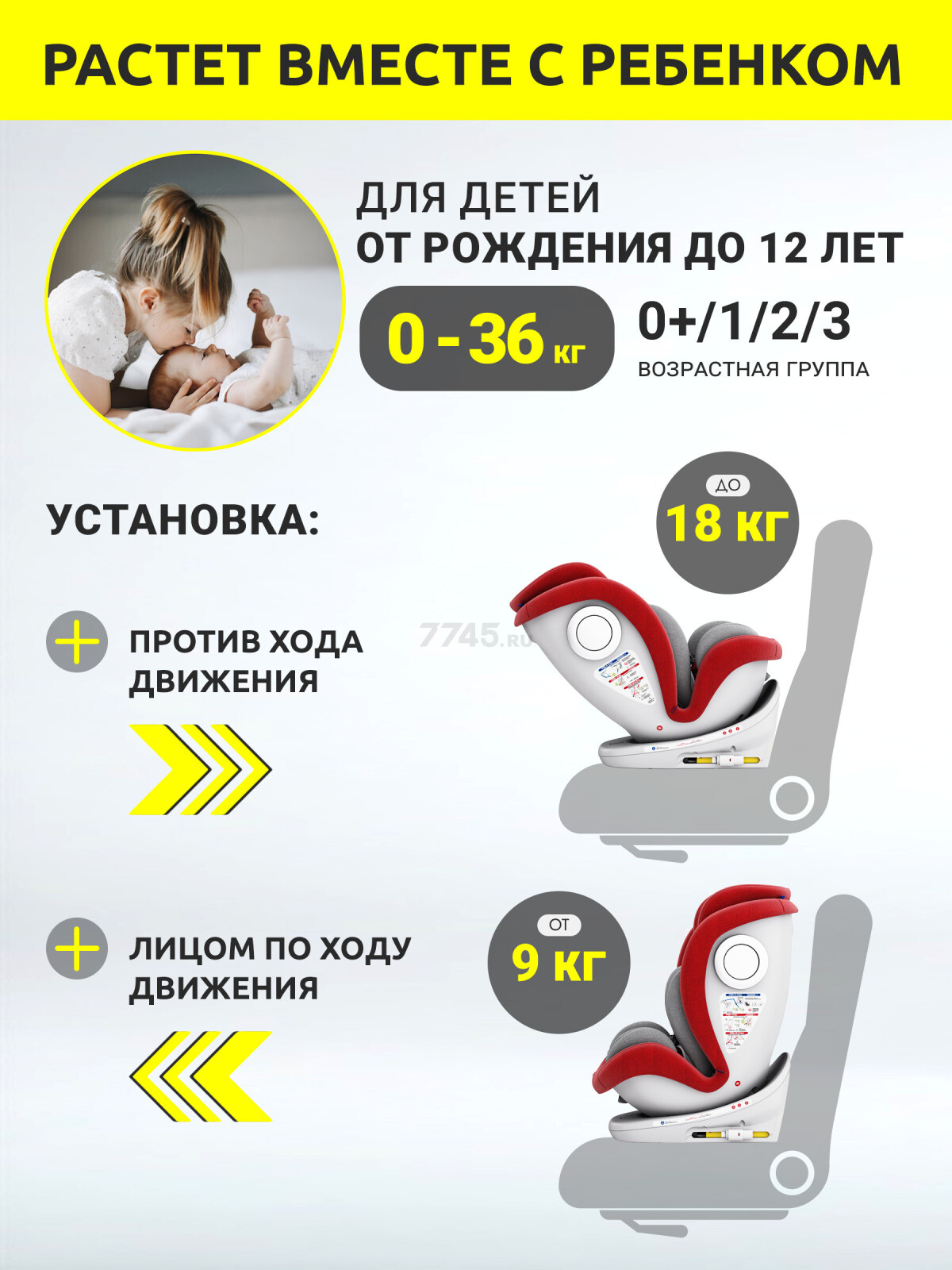 Автокресло BONBINI Universe Red (BO-323111) - Фото 4