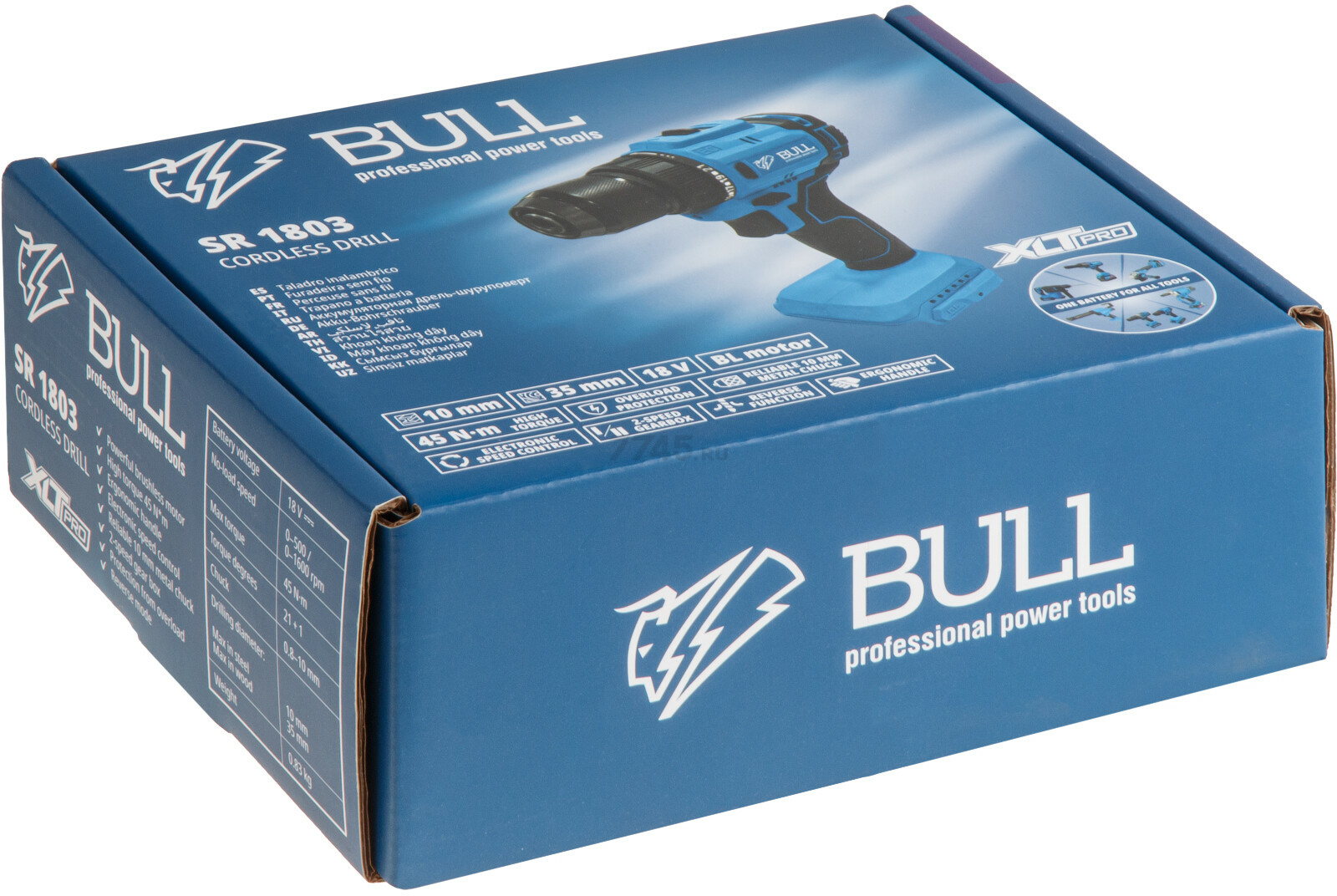 Дрель-шуруповерт аккумуляторная BULL SR 1803 SOLO XLTpro (1329672) - Фото 8