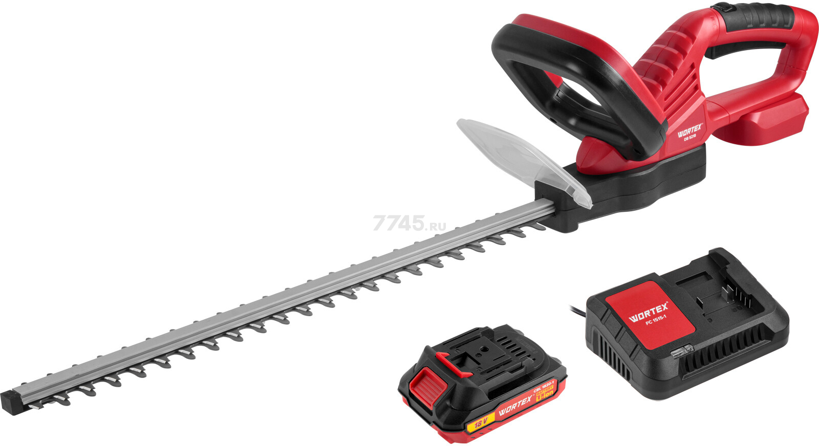 Кусторез аккумуляторный WORTEX DB 5218 XLT SET (1334652) - Фото 6
