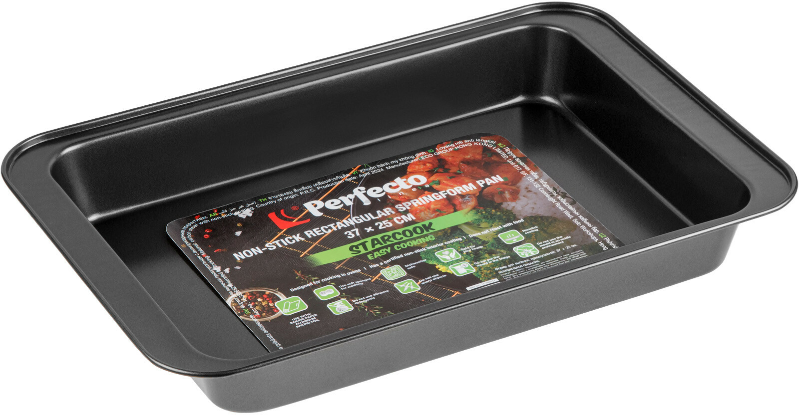 Форма для выпечки металлическая прямоугольная 37х25 см PERFECTO LINEA Starcook (16-382652) - Фото 2