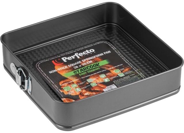 Форма для выпечки металлическая квадратная разъемная 28х28 см PERFECTO LINEA Starcook (16-282871) - Фото 7