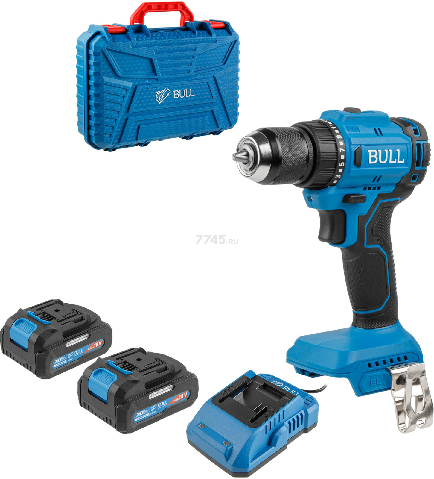 Дрель-шуруповерт аккумуляторная BULL SR 1803 XLTpro (1329602) - Фото 3
