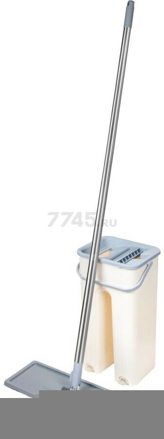 Швабра с отжимным ведром PERFECTO LINEA Scratch mop бежевая (43-012024) - Фото 3