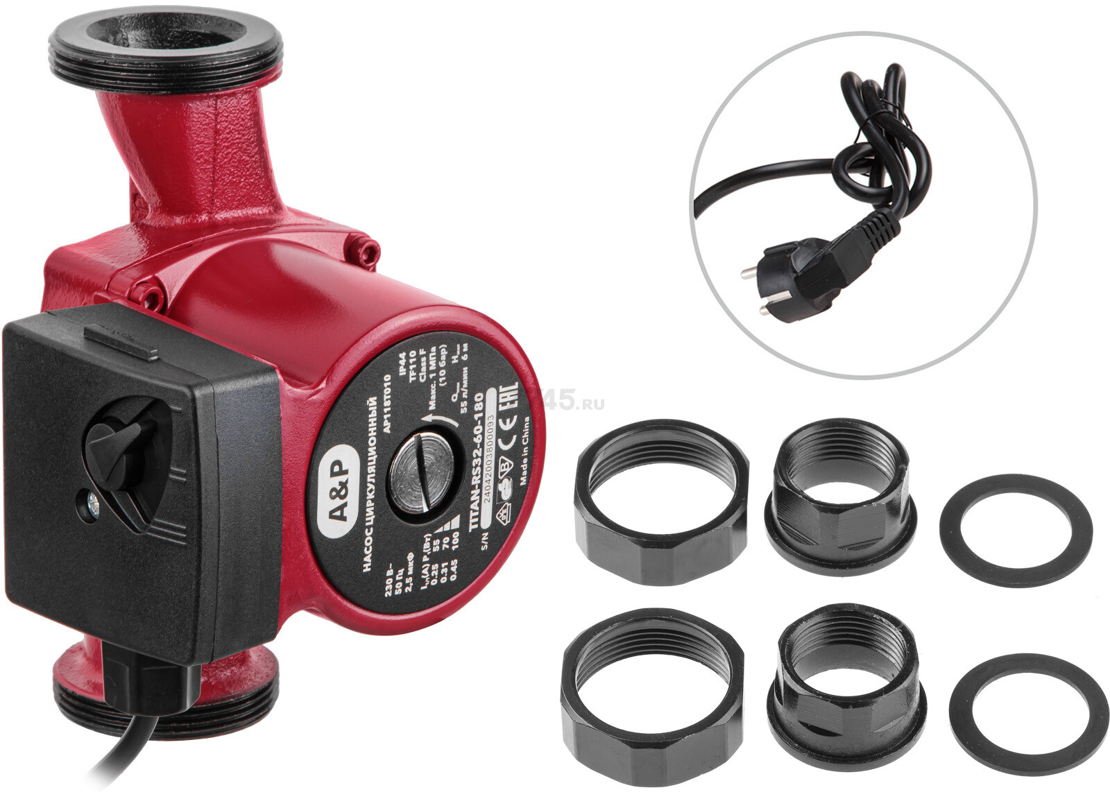 Насос циркуляционный A&P Titan-RS32-60-180 (AP118T010) - Фото 9