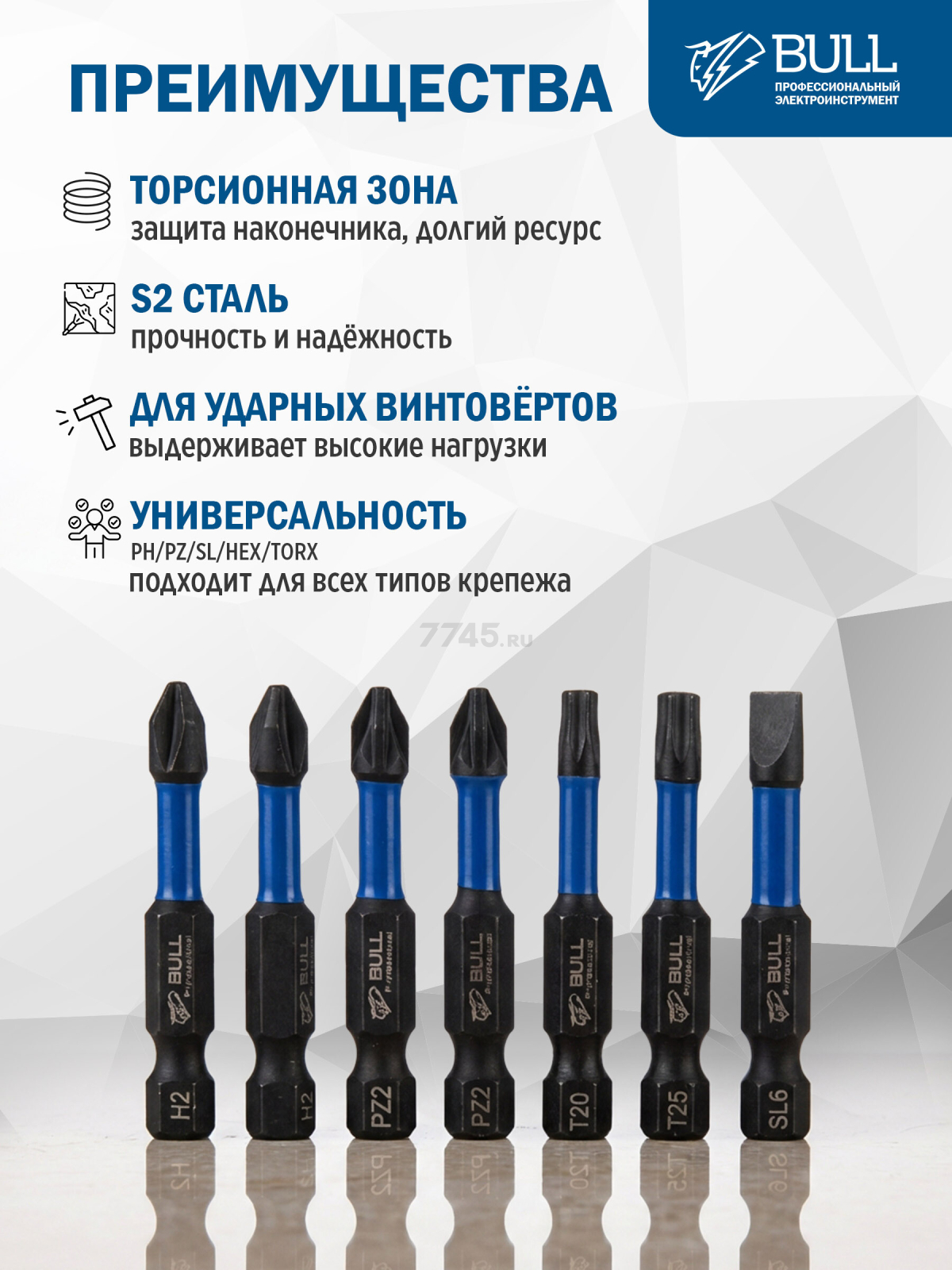 Набор бит ударных BULL Impact IMB 40 Max (1335707) - Фото 2