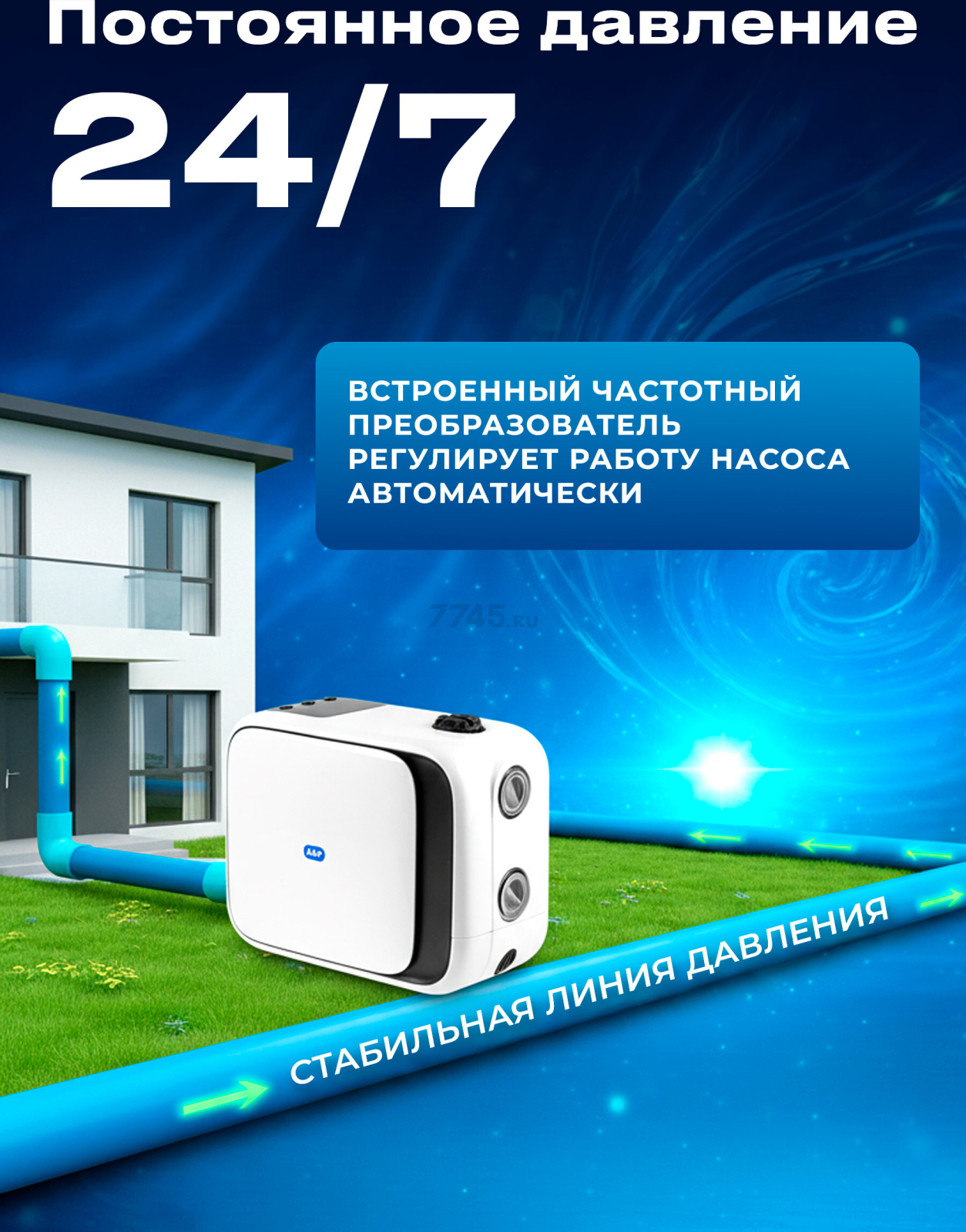 Насосная станция A&P Classic-SP 1,5-20 (AP118C003) - Фото 2