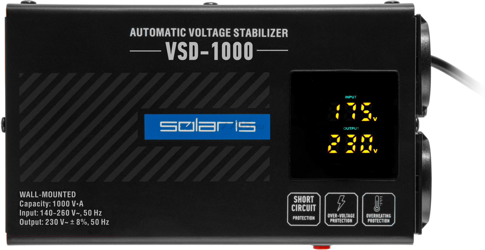 Стабилизатор напряжения SOLARIS VSD-1000 (SL4510-2) - Фото 2