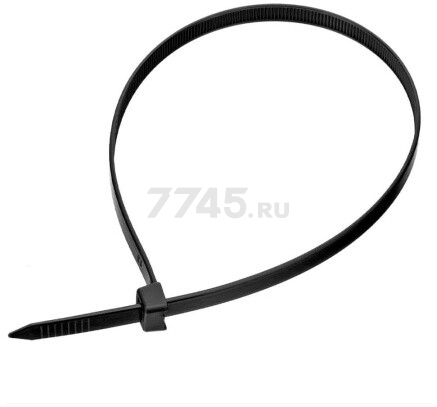Хомут-стяжка 4,8х200 мм черный 100 штук (SMP-26731-100)