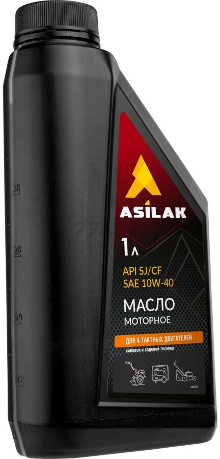 Масло четырехтактное 10W40 полусинтетическое ASILAK 1 л (ASX5010-6)