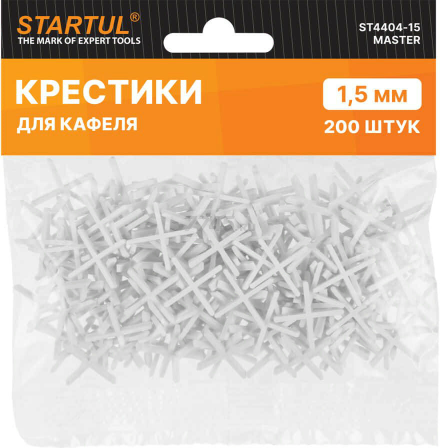 Крестики для укладки кафеля 1,5 мм 200 штук STARTUL MASTER (ST4404-15)