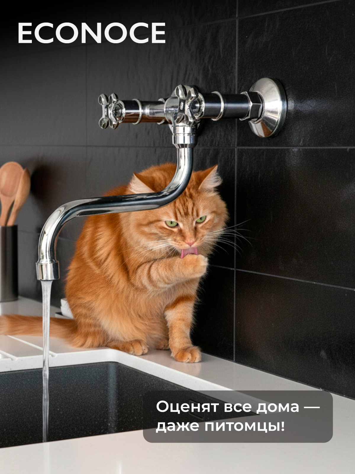 Смеситель для кухни ECONOCE серия 600 (EC0600) - Фото 6