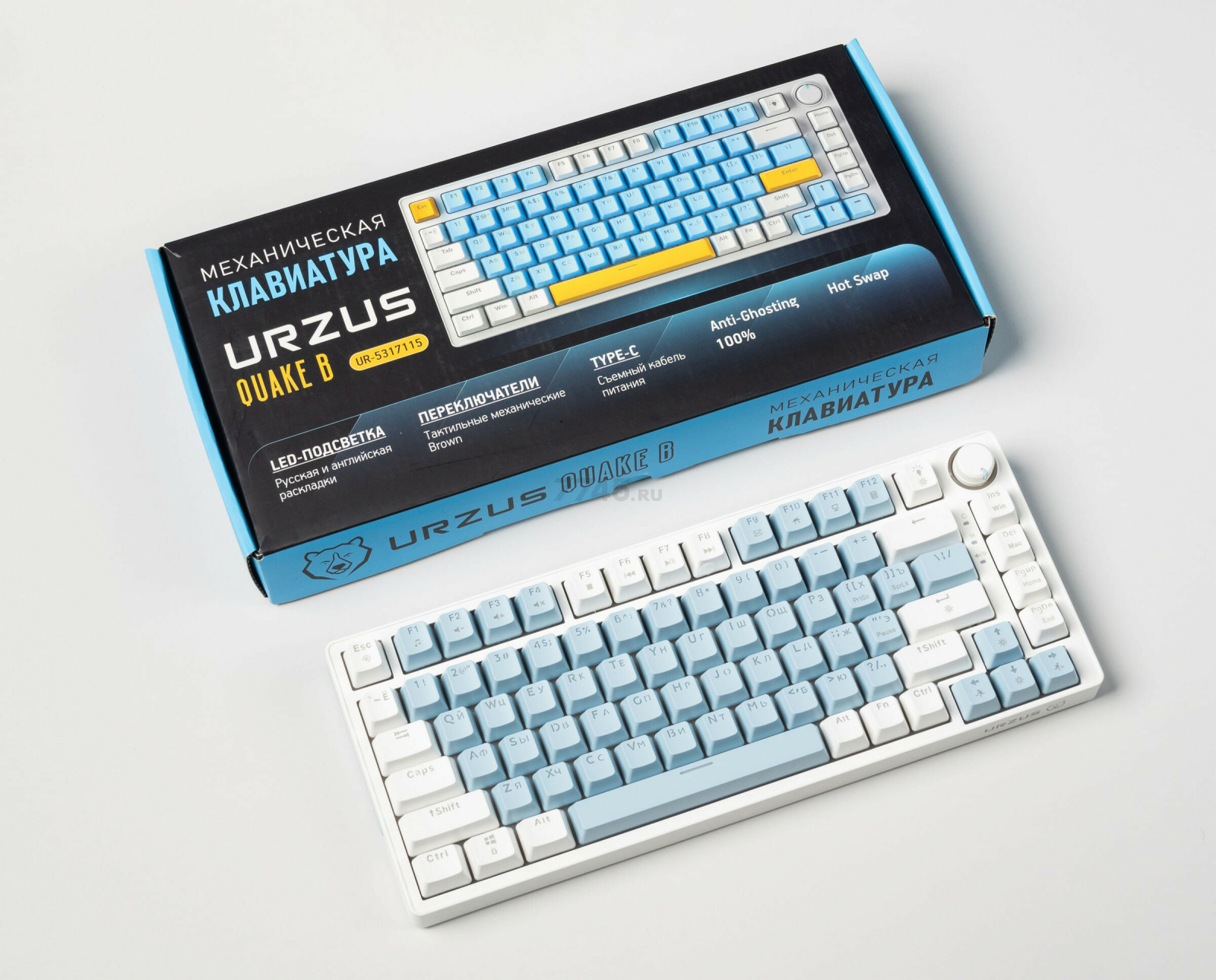 Клавиатура игровая механическая URZUS Quake B (UR-5317115) - Фото 18