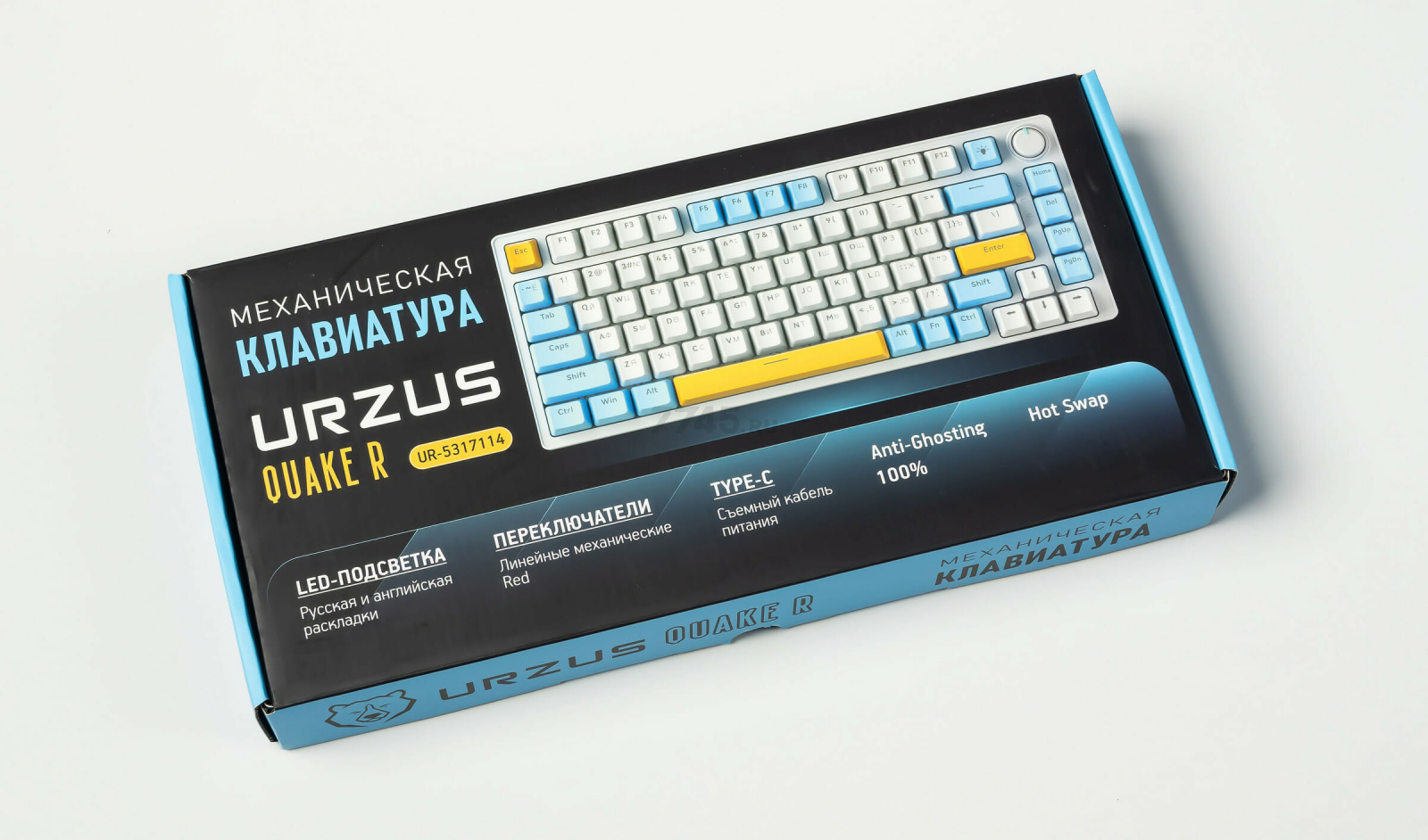 Клавиатура игровая механическая URZUS Quake R (UR-5317114) - Фото 19