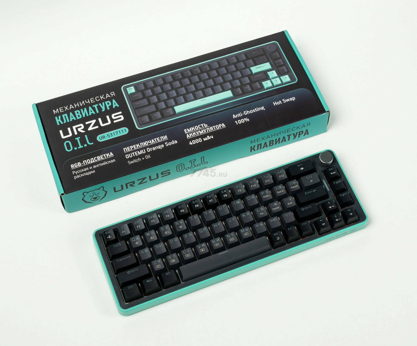 Клавиатура игровая беспроводная механическая URZUS O.I.L (UR-5317111) - Фото 25