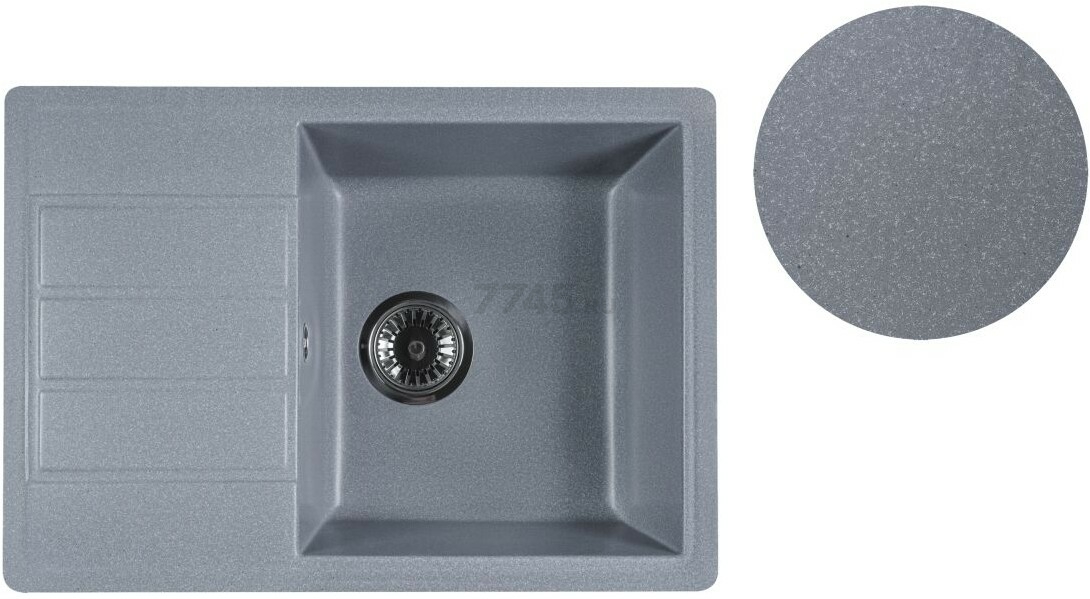 Мойка из искусственного камня AV ENGINEERING Mista серебро (AVE615440SLA)