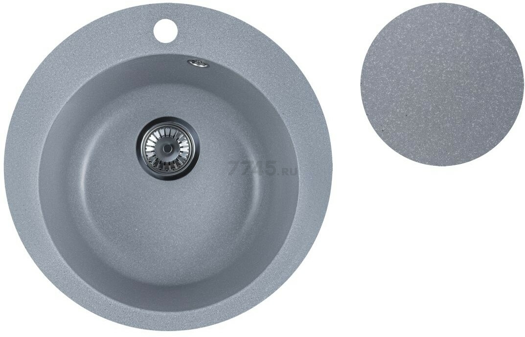 Мойка из искусственного камня AV ENGINEERING Point серебро (AVE495495SLA)