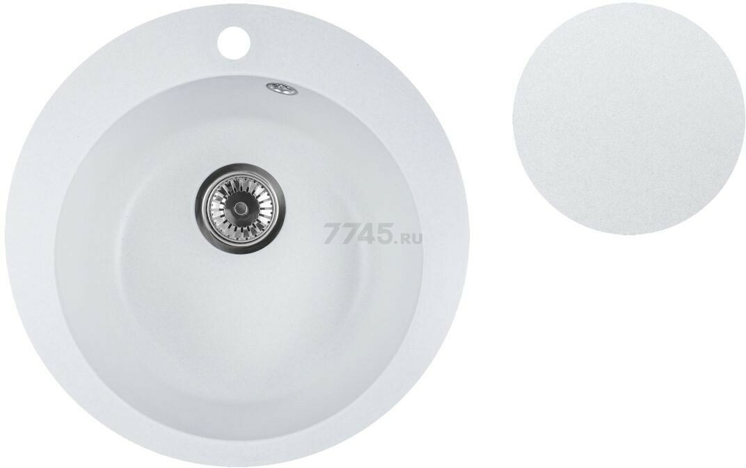 Мойка из искусственного камня AV ENGINEERING Point белый (AVE495495WTA)