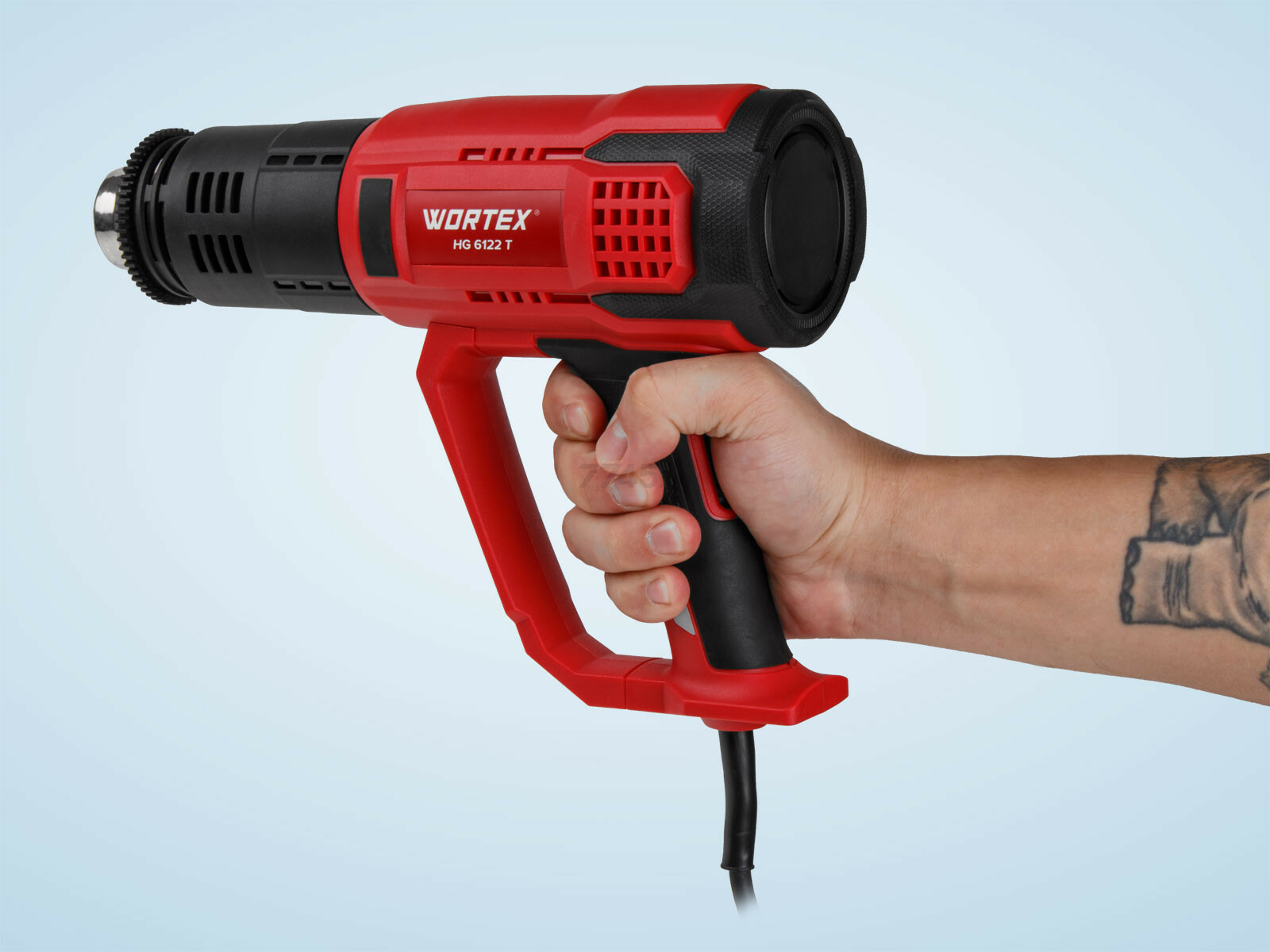Фен строительный (термовоздуходувка) WORTEX HG 6122 T (1334741) - Фото 7