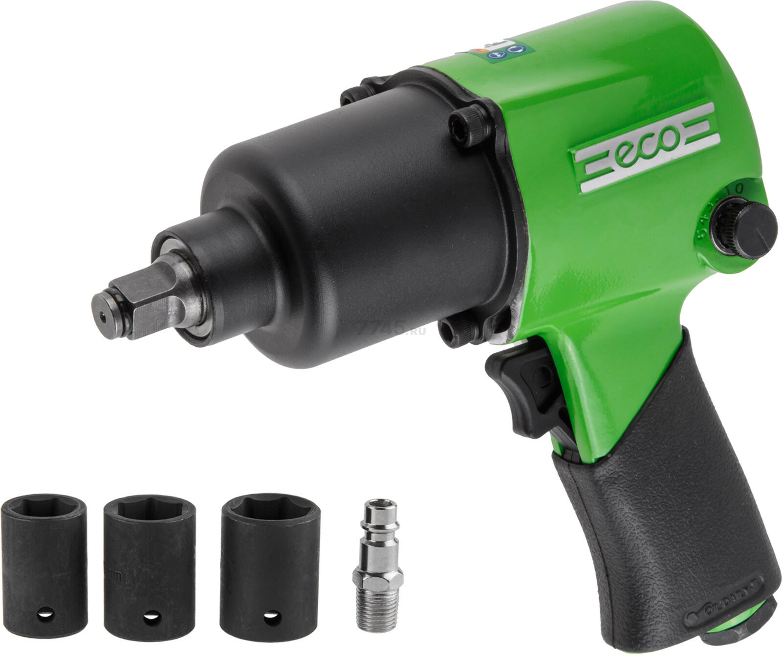 Пневмогайковерт ударный 1/2" ECO AIW-742S (ЕС3914-4) - Фото 6