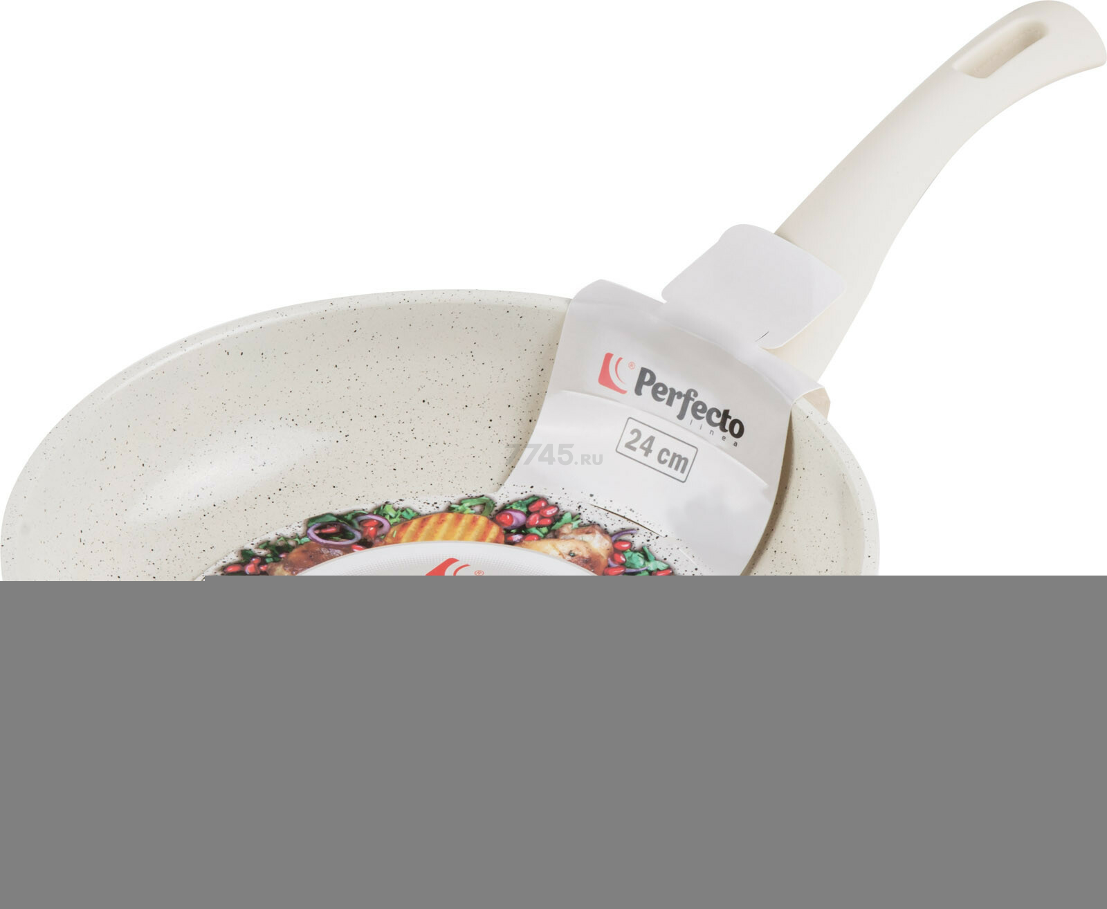 Сковорода алюминиевая 24 см PERFECTO LINEA Cook&Fun бежевый (55-240102)