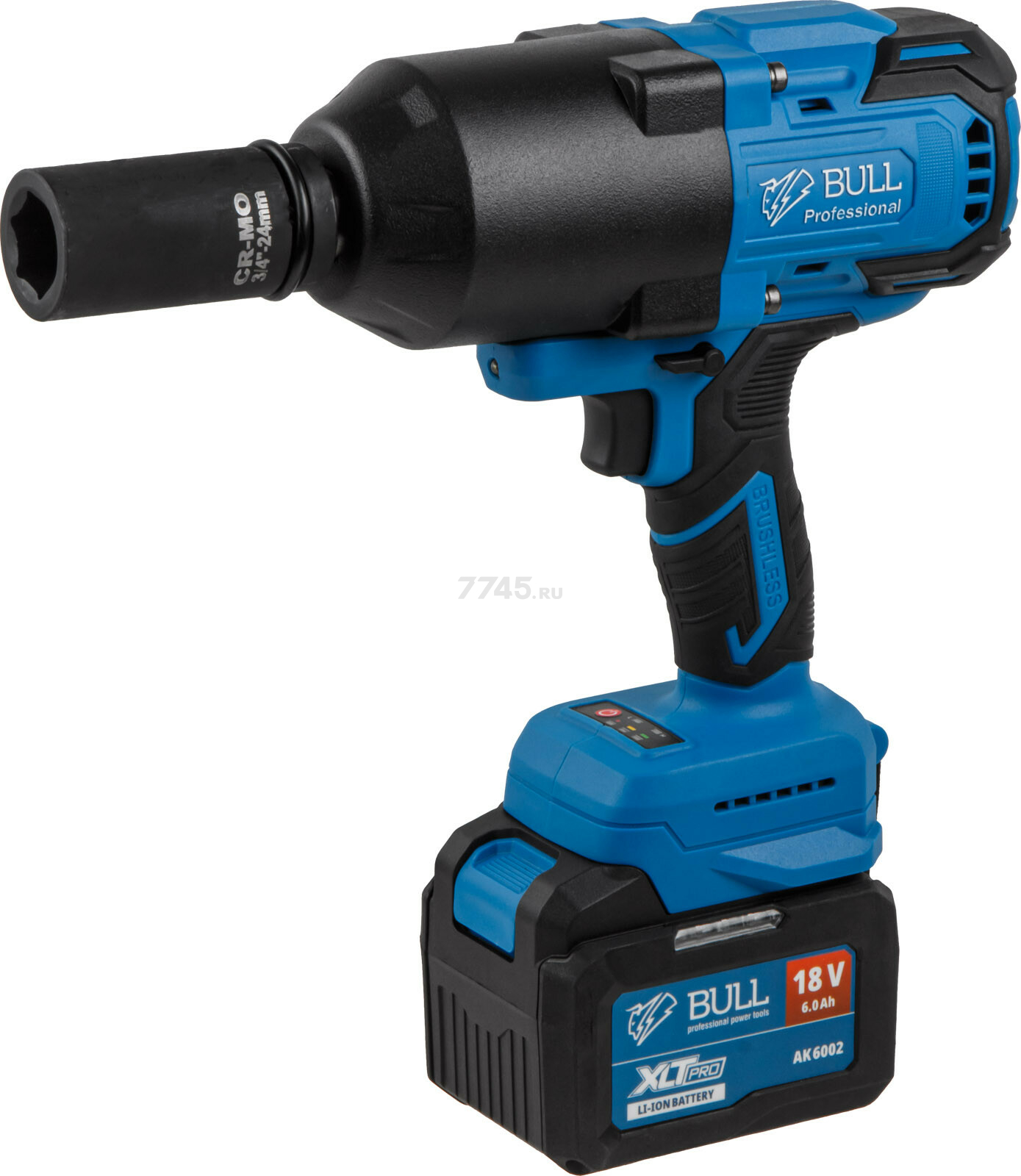 Гайковерт аккумуляторный ударный BULL SC 1810 XLTpro (1329727) - Фото 6
