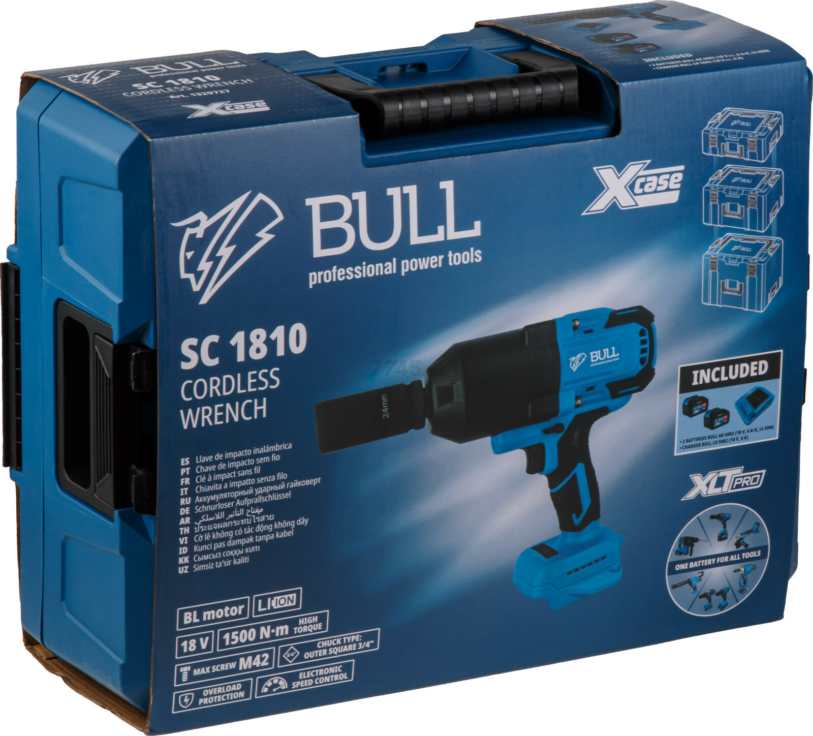 Гайковерт аккумуляторный ударный BULL SC 1810 XLTpro (1329727) - Фото 9