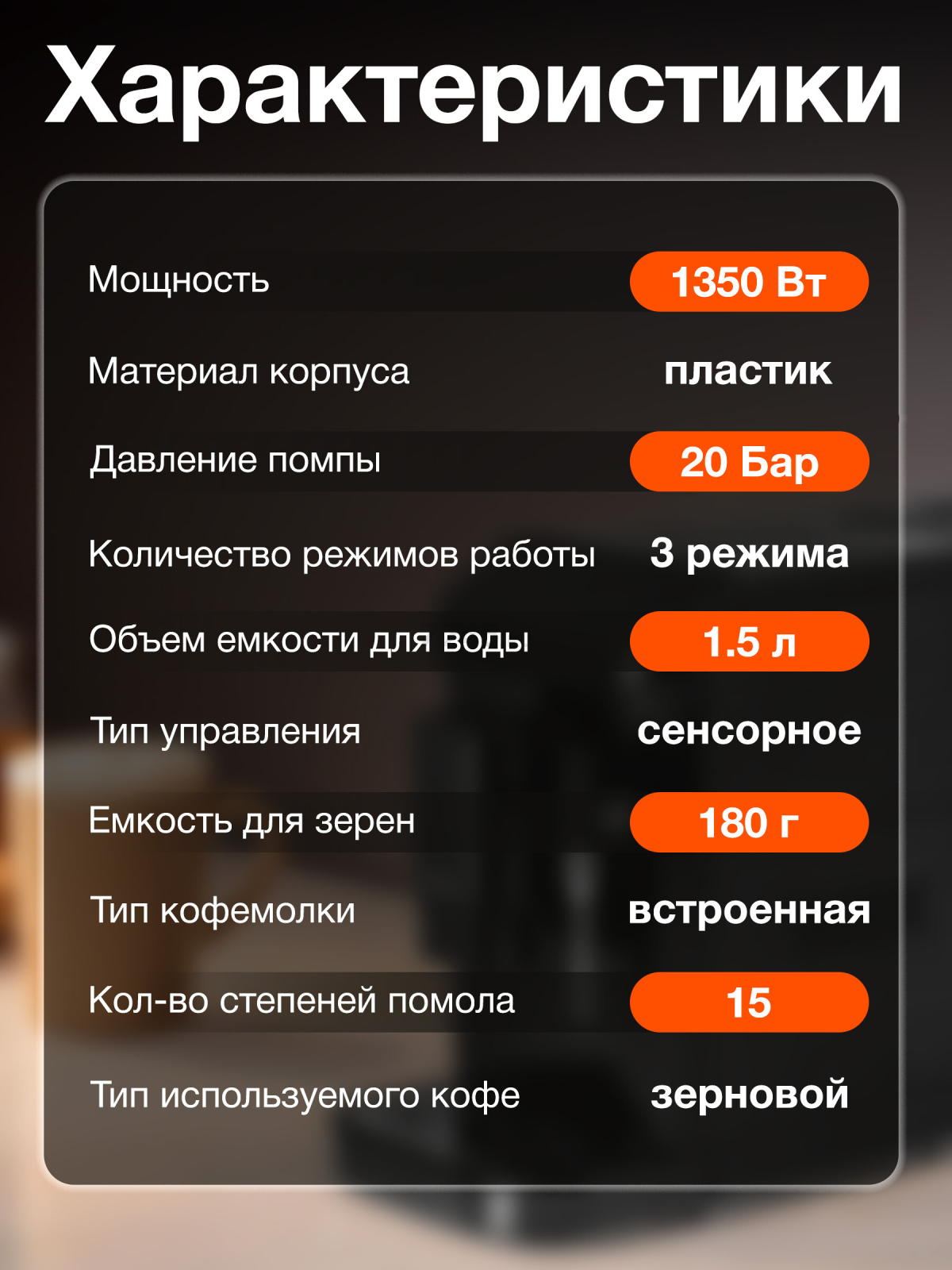 Кофемашина NORMANN ACM-528 (N16020-1) - Фото 6