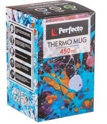 Термокружка PERFECTO LINEA серия 3D 0,45 л dark splash (27-450103) - Фото 3