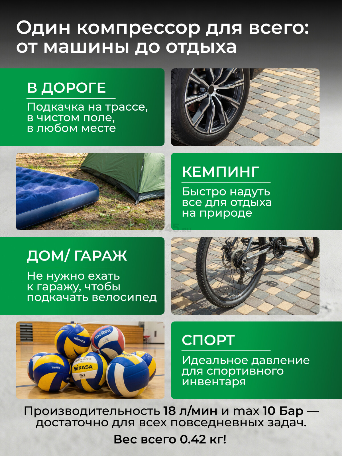 Компрессор автомобильный ECO AE-007 Comfort (EC3010-2) - Фото 2