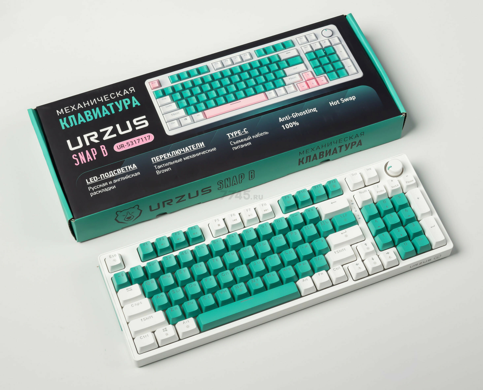 Клавиатура игровая механическая URZUS Snap B (UR-5317117) - Фото 18