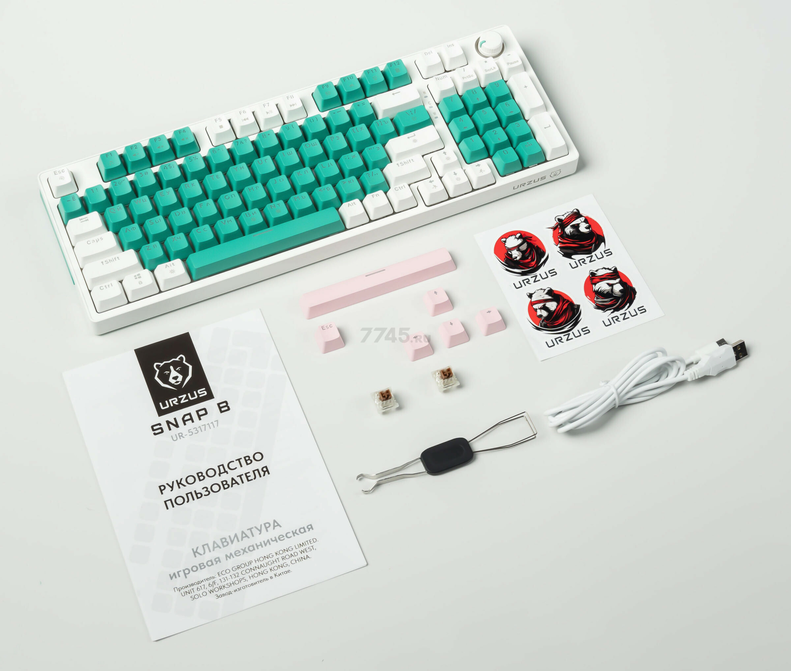 Клавиатура игровая механическая URZUS Snap B (UR-5317117) - Фото 36