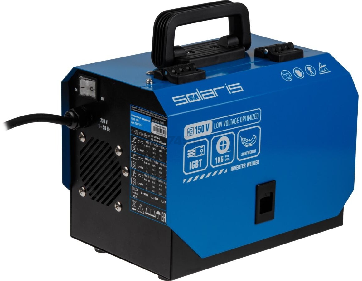 Полуавтомат сварочный SOLARIS FLUX-200 (SL5712-1) - Фото 12