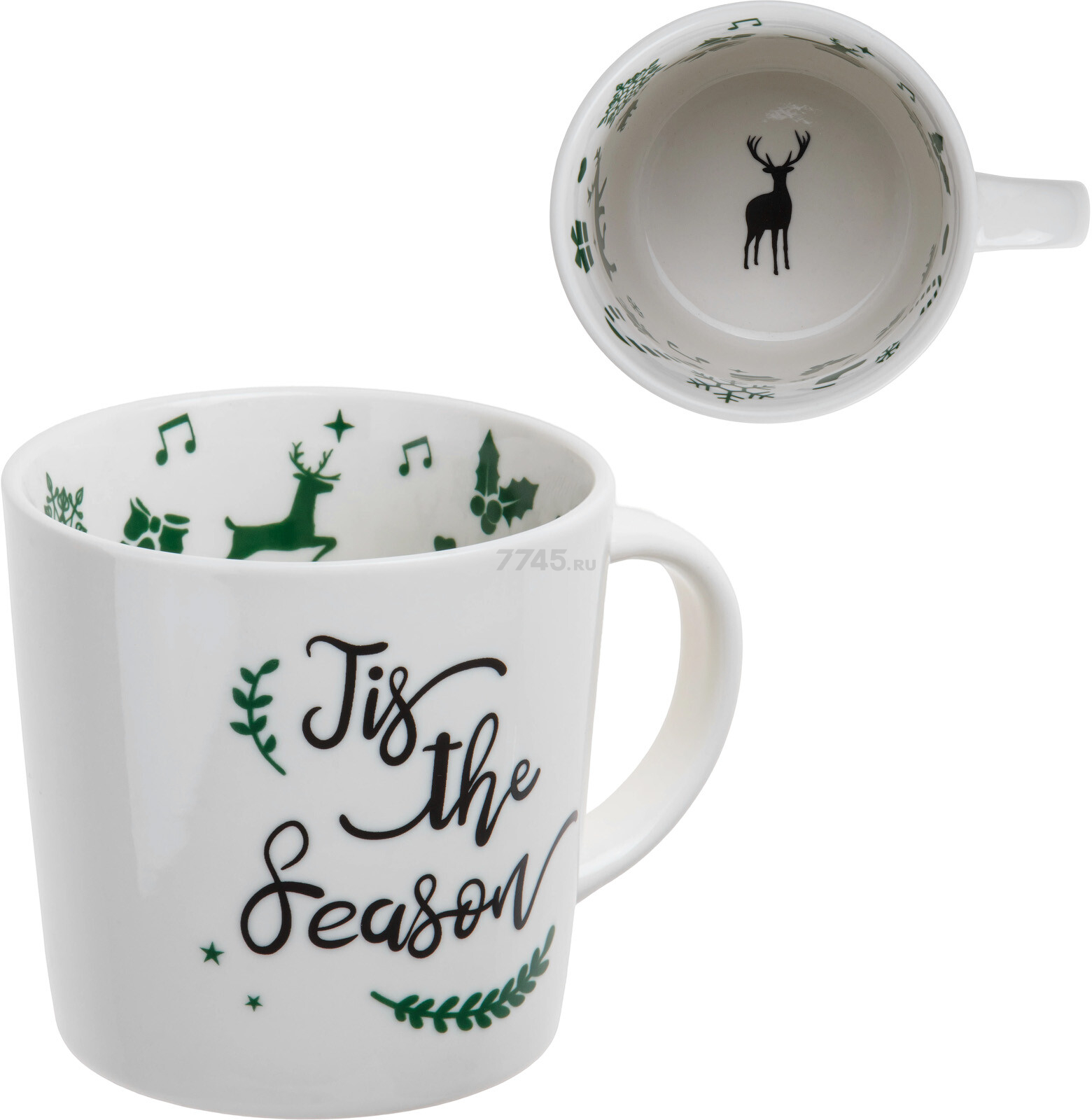 Кружка керамическая PERFECTO LINEA Snowflake Magic-3 350 мл (30-202513) - Фото 4